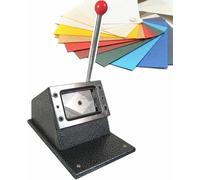 Massicot manuel avec poignée allongée, capacité de coupe de 0,08 cm, matrice de 8,6 x 5,4 cm, lame tout acier PVC, animaux et papier.