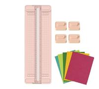 Massicot,Massicot à coupe droite | Outil Portable 4-en-1 de Précision Anti-Dérapant Bidirectionnel pour Découpage Classe Bureau Création Cartes École Domicile