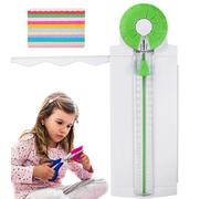 Massicot multifonction - Machine à rainurer avec 12 motifs - Règle 12 en 1 - 12 formes en 1 - Pour carton, papier d'étiquette, papier photo