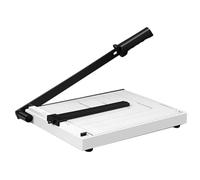 Massicot rotatif A4, largeur de coupe 30 cm, coupe 12 feuilles en 1 min, idéal pour coupons, étiquettes, bureau, école, photos (blanc).