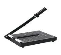 Massicot rotatif A4, largeur de coupe 30 cm, coupe 12 feuilles en 1 min, idéal pour coupons, étiquettes, bureau, école, photos (noir).