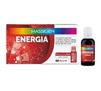 Massigen Energia Integratore Alimentare, 10 Flaconi Da 25ml