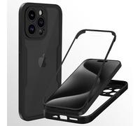 MASSILIA TECH Coque de Protection Intégrale Recto Verso Compatible pour iPhone 15 Pro Max - Protection 360 antichocs caméra protégée (iphone 15 Pro Max)