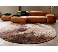 Massimo Tapis Rond en Fibres de Bambou Copper Moon (2 Tailles) - 100157720