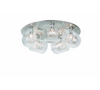 Massive 380501110 Plafonnier G9 Argent Verre