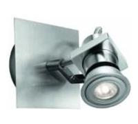 massive 569201710 poppy patère led acier brossé 1 x 4 w gu10 230 v Incolore G