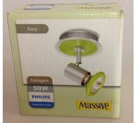 Massive Applique Foxy 54430/33/10 Acier Et Verre Vert Luminaire Unique Muraux
