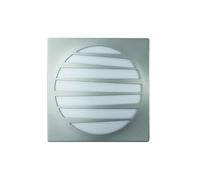 Massive Wall Light - Outdoor Lighting (Wall, fluorescent, AC, Warm White, E27, Grey, Silver)