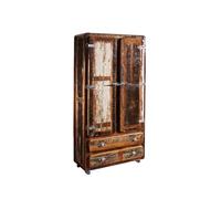 MASSIVMOEBEL24.DE Armoire avec roulettes - Bois Massif recyclé laqué (Multicolore) - Inspiration Ethnique - FREEZY #39