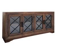 MASSIVMOEBEL24.DE Buffet 193x46 Manguier laqué Brun STILMÖBEL #117