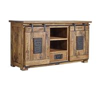 MASSIVMOEBEL24.DE Buffet Bas Manguier Natur laqué Railway #102 | 128x45x70 (BxTxH)53kgIndustrielmontémassif