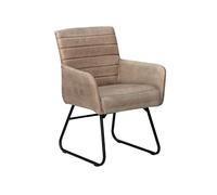 MASSIVMOEBEL24.DE Chaise Rembourrée Beige Iron Label #05 | 1 Stück11kgIndustrielpartiellement assemblé
