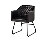 MASSIVMOEBEL24.DE Chaise Rembourrée Noir Iron Label #17 | 1 Stück11kgIndustrielpartiellement assemblé