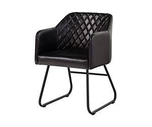 MASSIVMOEBEL24.DE Chaise Rembourrée Noir Iron Label #17 | 1 Stück11kgIndustrielpartiellement assemblé