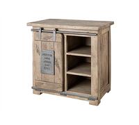 MASSIVMOEBEL24.DE Commode 70x45 Manguier laqué Blanchi Railway #324