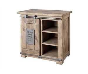 MASSIVMOEBEL24.DE Commode 70x45 Manguier laqué Blanchi Railway #324