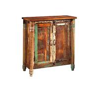 MASSIVMOEBEL24.DE Commode - Bois Massif recyclé laqué (Multicolore) - Inspiration Ethnique - Fable #02