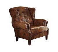 Fauteuil Chesterfield - Inspiration Colonial Britannique (Brun Café) - OXFORD