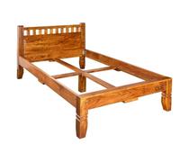 MASSIVMOEBEL24.DE Lit Double 140x200 Acacia laqué Miel Oxford #221