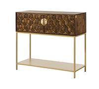 MASSIVMOEBEL24.DE Meuble Bar 122x50 Manguier huilé Brun Diamond #213