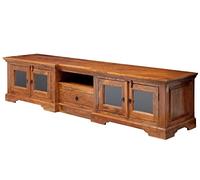 MASSIVMOEBEL24.DE Meuble TV 210x50 Acacia laqué Miel Oxford #0339