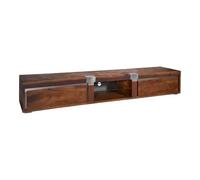 MASSIVMOEBEL24.DE Meuble TV Manguier Brun laqué Amsterdam #04 | 240x48x39 cm (BxTxH)65kgIndustrielmontémassif