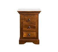 MASSIVMOEBEL24.DE Petite Commode - Bois Massif d'acacia laqué (Miel) - Style Colonial - Oxford #0502