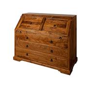 MASSIVMOEBEL24.DE Secrétaire 107x50 Acacia laqué Miel Oxford #0515