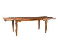 Massivmoebel24.de Table Extensible 200-280x100cm - Bois Massif d'acacia laqué (Miel) - Oxford #0123