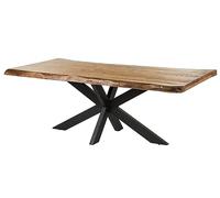MASSIVMOEBEL24.DE Table à Manger Manguier Natur laqué Freeform | 180x90x77 cm (BxTxH)84kgModernedémontémassif