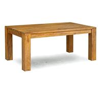 MASSIVMOEBEL24.DE Table à Manger Sheesham Brun huilé Nature Brown #826 | 200x100x76 cm (BxTxH)55kgMaison de campagnedémontémassif