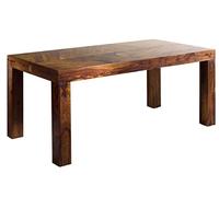 MASSIVMOEBEL24.DE Table à Manger Sheesham Brun laqué Metro Life #171 | 180x90x76 cm (BxTxH)48kgModernedémontémassif
