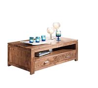 MASSIVMOEBEL24.DE Table Basse 110x60 Acacia laqué Golden Honey Shaman #74