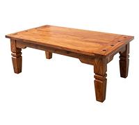 MASSIVMOEBEL24.DE Table Basse 110x60cm - Bois Massif d'acacia laqué (Miel) - Oxford #0428