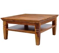 MASSIVMOEBEL24.DE Table Basse 85x85 Acacia laqué Miel Oxford #0316