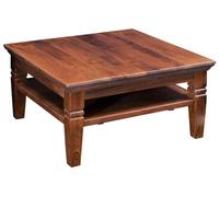 MASSIVMOEBEL24.DE Table Basse 85x85 Acacia laqué Nougat Oxford #316
