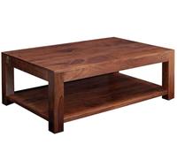 Massivmoebel24.de Table Basse - Bois Massif d'acacia laqué (Nougat) - Oxford #318