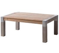 MASSIVMOEBEL24.DE Table Basse en Bois d' Acacia 110x70x45 Beige laqué Amsterdam #118