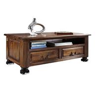 MASSIVMOEBEL24.DE Table Basse Sheesham Brun laqué New Boston #203 | 115x60x45 cm (BxTxH)40kgClassiquemontémassif