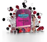 Massiv's Toothpicks - Cure-dents aromatisés - NIGHTKILLER Berrymix Ice - 100 cure-dents aromatisés - Haleine fraîche - Boîte métallique stylée - Végan, Sans sucre, Sans calories