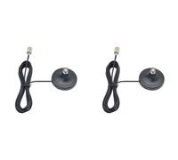 Masslla Lot de 2 connecteurs d'antenne BNC et femelles, base magnétique puissante, rallonge de pour microphone sans fil Q9, RG174