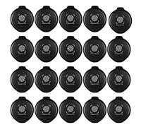 Masslla Lot de 20 mini tampons encreurs noirs pour empreintes digitales - Usage d'urgence - Identification d'empreintes digitales