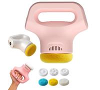 Massology Pro - Massology Pro Massage Gun, 12-Level Adjustable Portable Home Massage Tool, With 3 Massages Heads & 12 Adjustable Gears, For Back, Neck, Body (Pink)