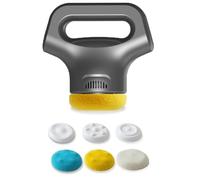 Massology Pro - Massology Pro Massage Gun Deep Tissue 3 Heads for Different Body Parts Rotating Vibration, 12 Adjustable Settings, 30-Minute Power-Off (gray)