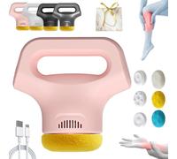 Massology Pro - Massology Pro Massage Gun, Deep Tissue Percussion Massager for Muscle & Back Pain Relief with 12 Adjustable Gears & 3 Massages Heads for Shoulders, Neck Relaxation (Pink)