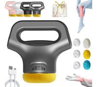 Massology Pro - Massology Pro Massage Gun, Deep Tissue Percussion Massager for Muscle & Back Pain Relief with 12 Adjustable Gears & 3 Massages Heads for Shoulders, Neck Relaxation (Gray)
