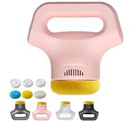 Massology Pro - Massology Pro Massage Gun, Just 15 Minutes, 12-Level Adjustable Portable Home Massage Tool With 3 Heads For Back, 3 Heads, For Back, Neck, Body (Pink)