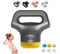 Massology Pro - Massology Pro Massage, with 3 Massages Heads & 12 Adjustable Gears, Mini Massage Gun with 12 Gears for Back, Shoulders, Legs & Full-Body Relief (GRAY)