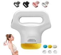 Massology Pro - Massology Pro Massage, with 3 Massages Heads & 12 Adjustable Gears, Mini Massage Gun with 12 Gears for Back, Shoulders, Legs & Full-Body Relief (WHITE)
