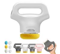Massology Pro - Massology Pro Massager Gun,12-Level Adjustable Portable Home Massage Tools With 3 Heads For Back,3 skin-friendly pads, for Your Back,Neck,HIPS and All Over (White)